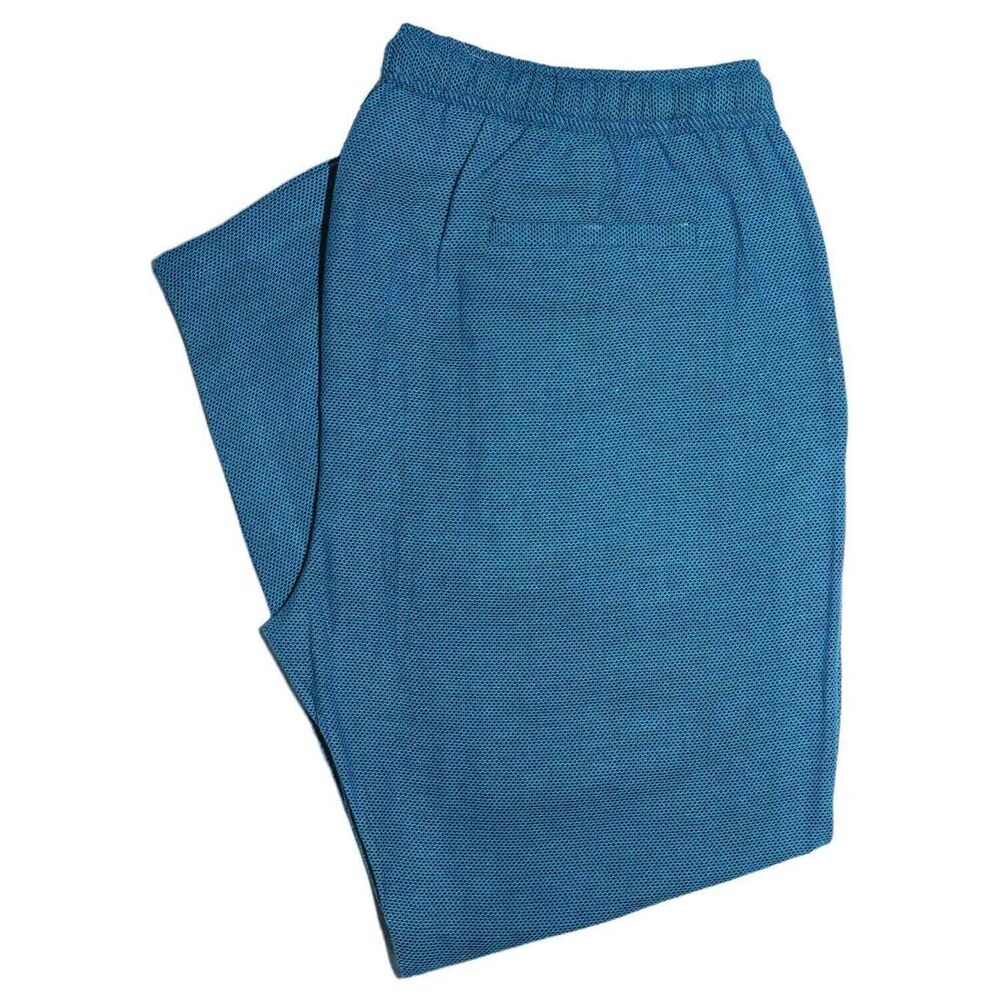 Mens Pants Joggers Teal Textured Stretch Drawstring Loose Harem Casual Beach XL - Picture 2 of 6